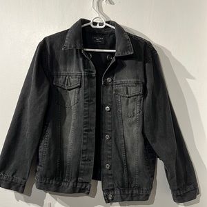 Forever 21 lace up jean jacket